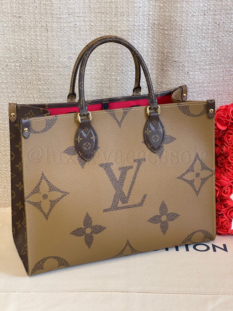 100 Original Louis Vuitton Onthego MM Monogram Reverse